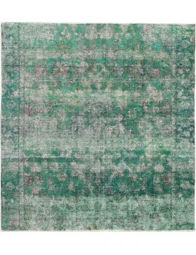 Persischer Vintage Teppich 205 x 205 grün