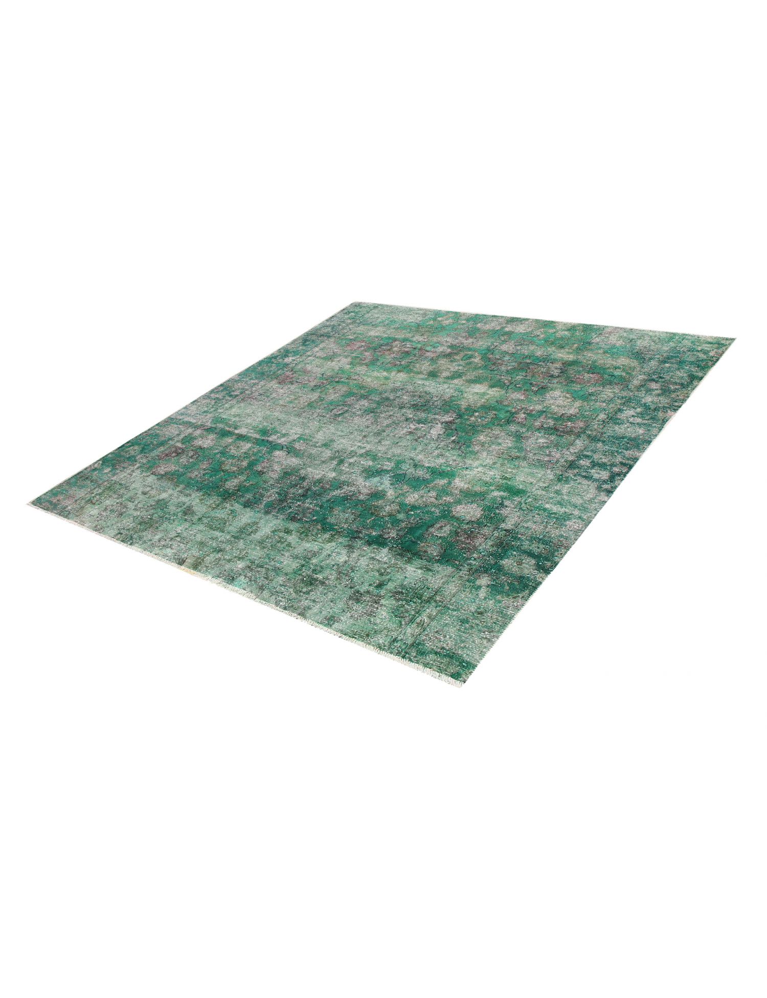 Tapis Persan vintage  vert <br/>205 x 205 cm