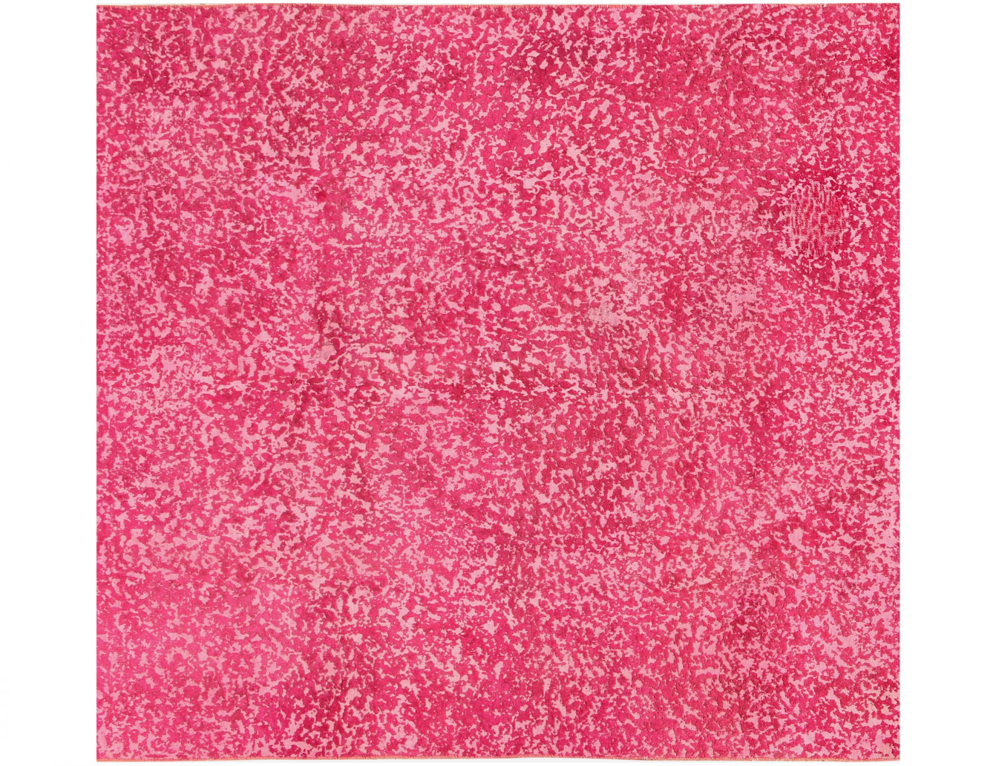 Tapis Persan vintage  rose <br/>197 x 197 cm