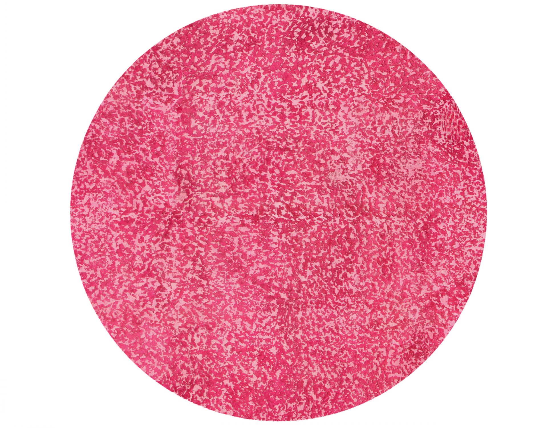 Rund  Vintage Teppich  rosa <br/>197 x 197 cm