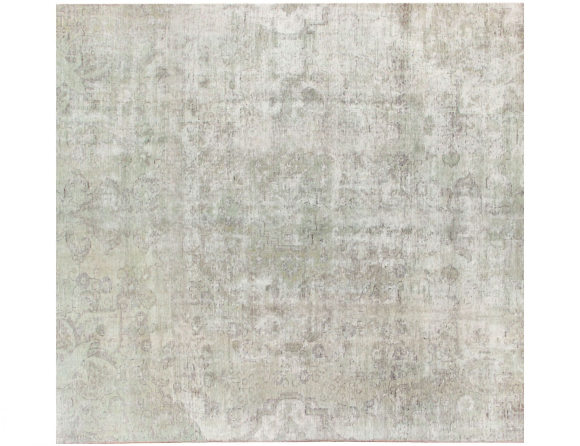 Square  Vintage Carpet  green  <br/>200 x 200 cm
