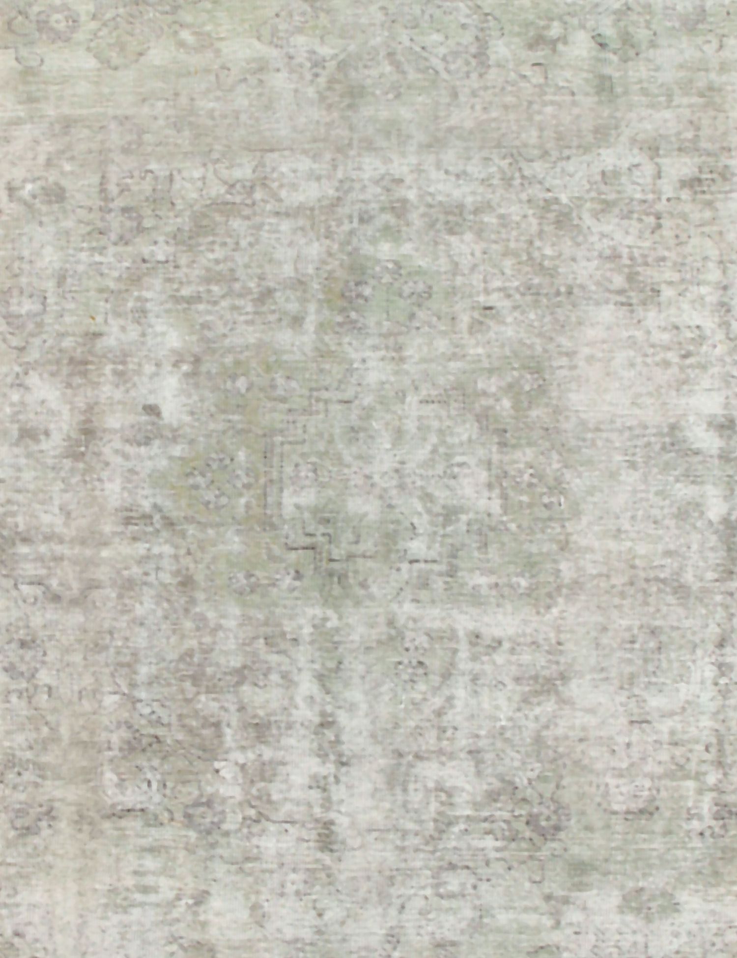 Persisk Vintagetæppe  grøn <br/>200 x 200 cm