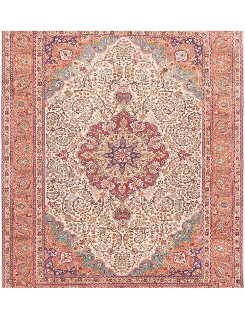 Beige Persien Teppich 240 x 240 cm