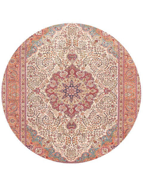 Beige Persien Teppich 240 x 240 cm