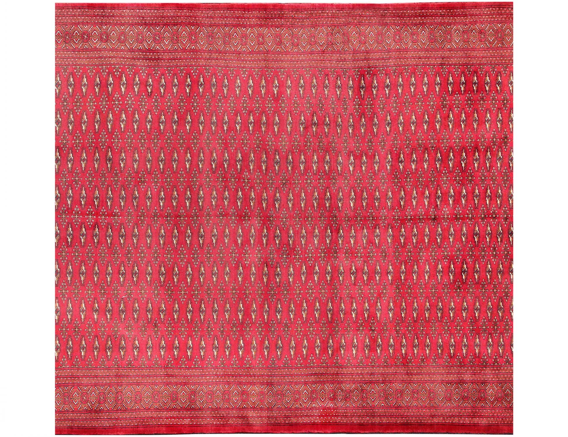  Tæppe  rød <br/>202 x 202 cm