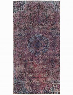 Persischer Vintage Teppich 256 x 137 lila