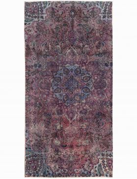 Tapis Persan vintage 256 x 137 violet