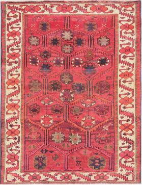 Qashqai Tapis 193 x 153 rouge