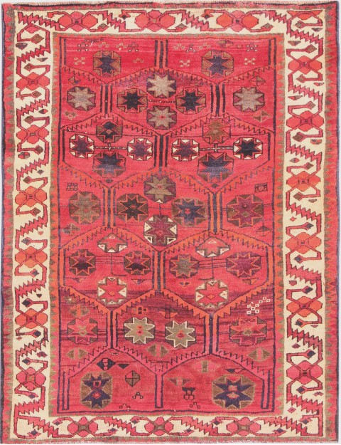 Rot Persien Qashqai Teppich 193 x 153 cm