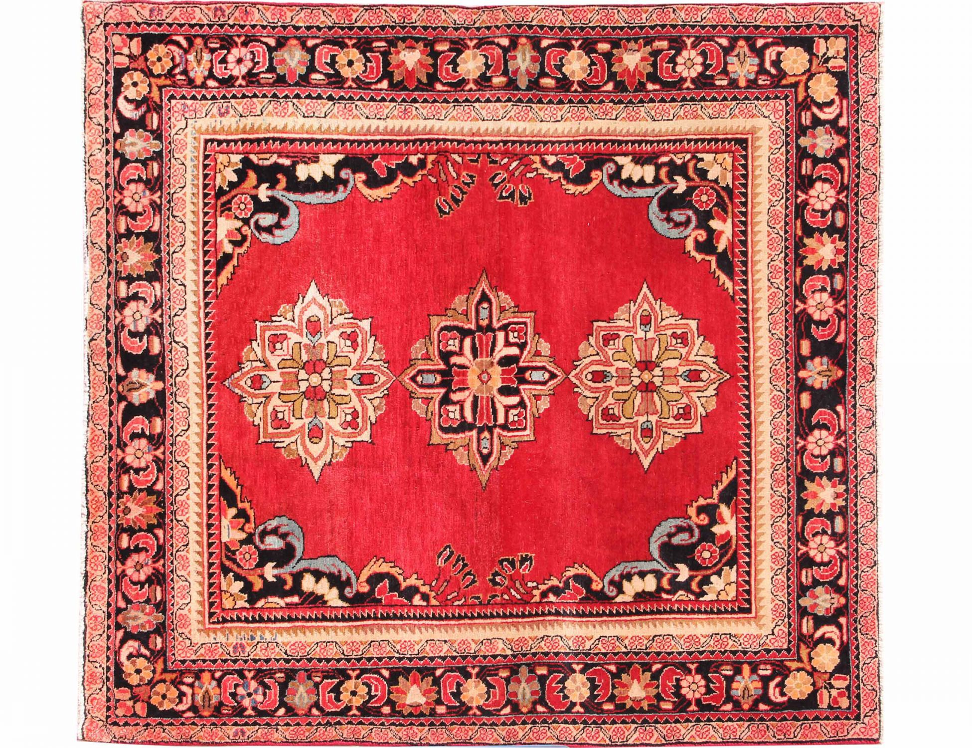 Hamadan Teppe  rød <br/>195 x 168 cm
