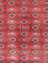 Röda Persien Hamadan Matta  199 x 128 cm