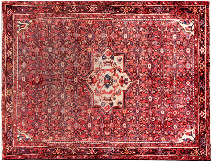Röda Persien Hamadan Matta  218 x 149 cm