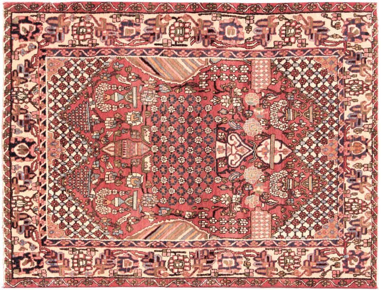 Rød persia Hamadan Teppe  198 x 141 cm
