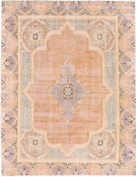 Persischer Vintage Teppich 375 x 268 gelb