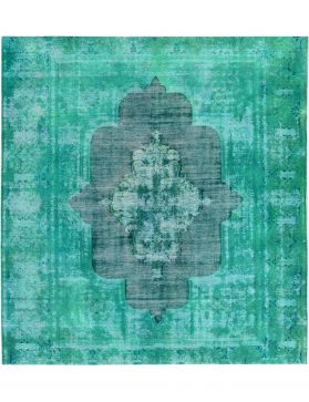 Persisk vintage matta 280 x 280 grön