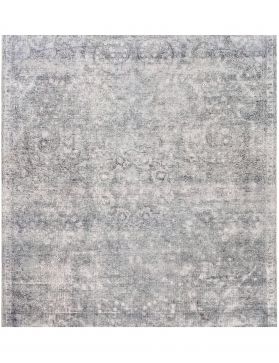 Alfombra persa vintage 216 x 216 turquesa