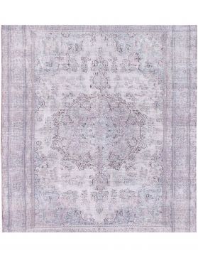 Persisk vintage matta 192 x 192 grå