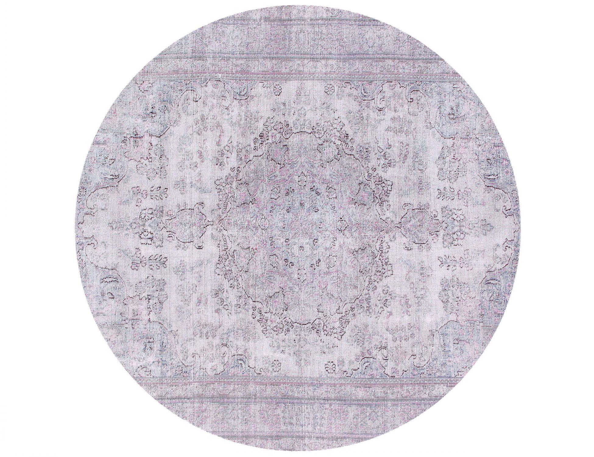 Round  Vintage Carpet  grey <br/>192 x 192 cm