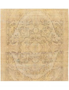 Tapis Persan vintage 163 x 163 jaune