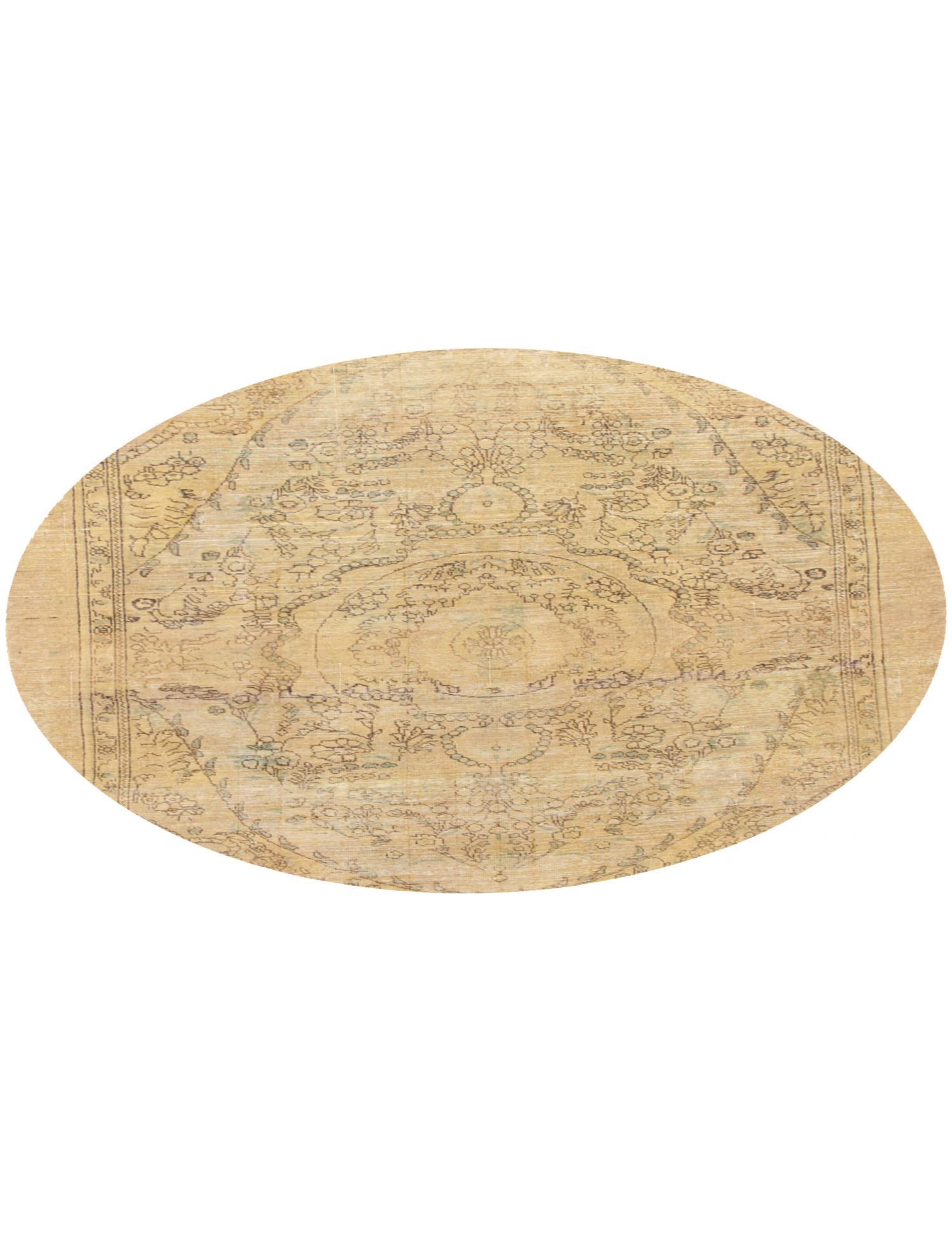 Persialaiset vintage matot  keltainen <br/>163 x 163 cm