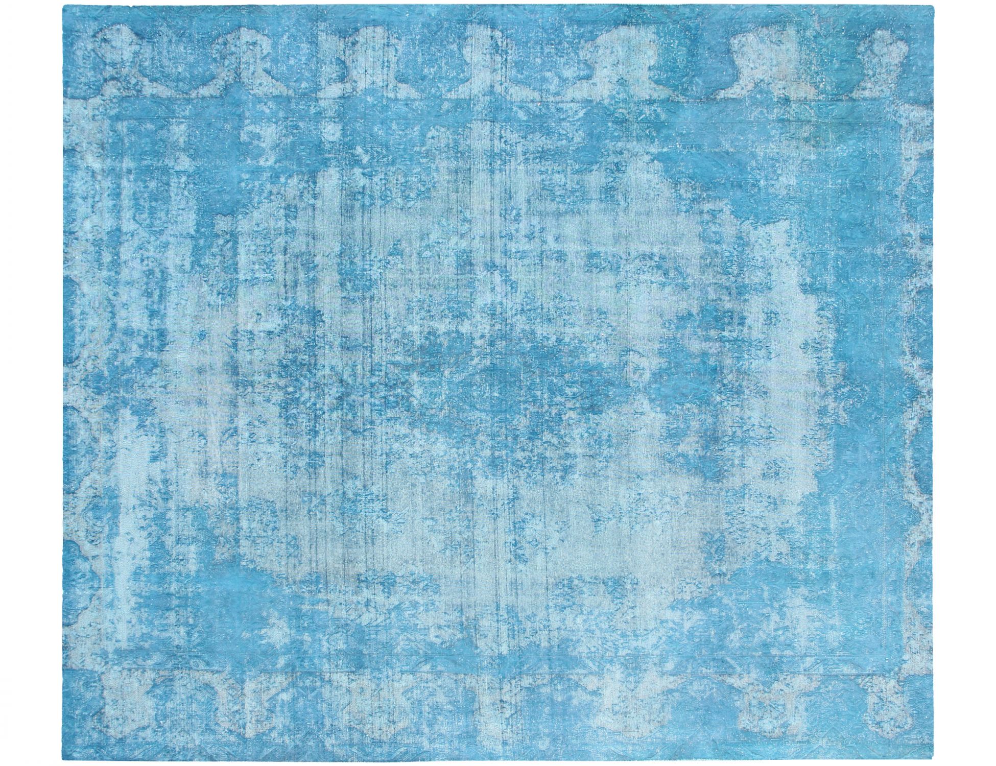 Persisk Vintagetæppe  blå <br/>350 x 282 cm