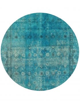 Tapis Persan vintage 220 x 220 turquoise