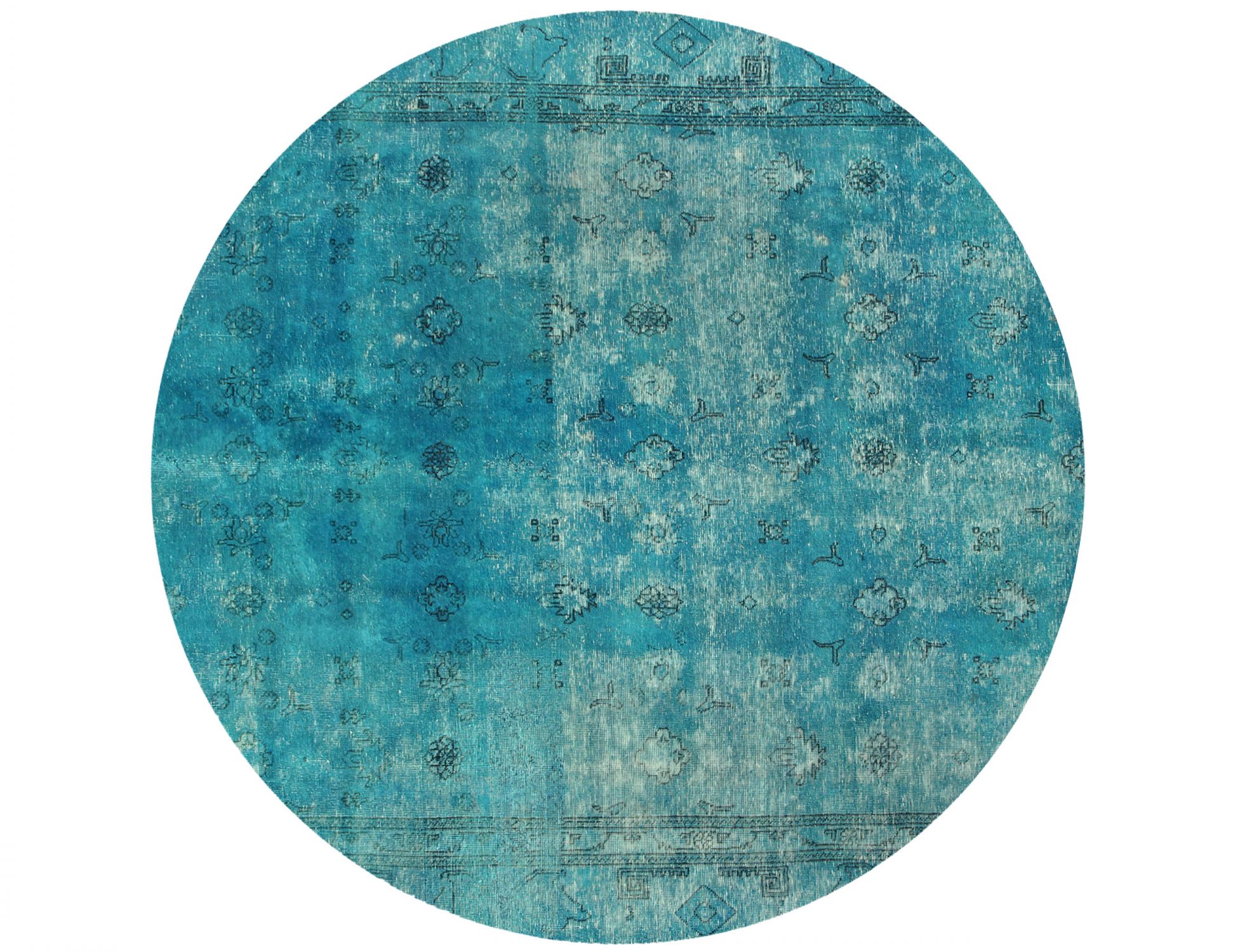 Tappeto vintage persiano  turchese <br/>220 x 220 cm