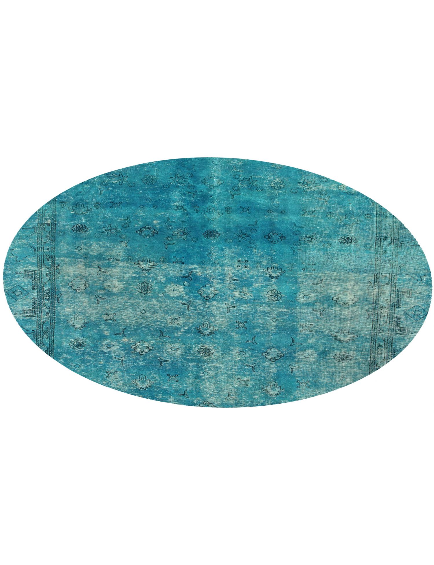 Tapis Persan vintage  turquoise <br/>220 x 220 cm