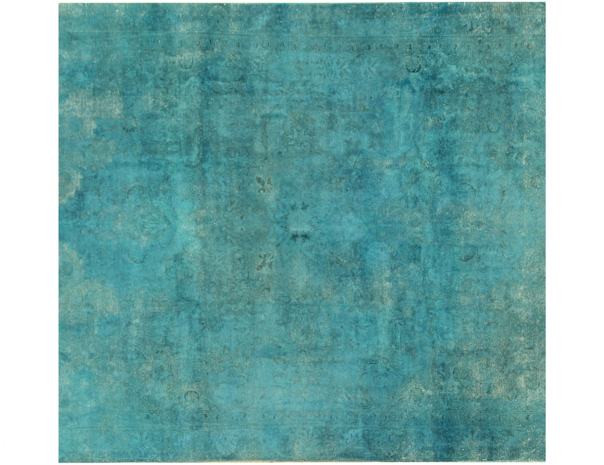 Persisk Vintagetæppe  turkis <br/>270 x 270 cm