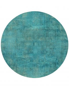 Tapis Persan vintage 270 x 270 turquoise