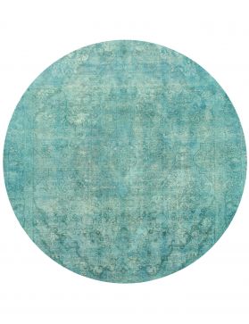 Tapis Persan vintage 285 x 285 turquoise