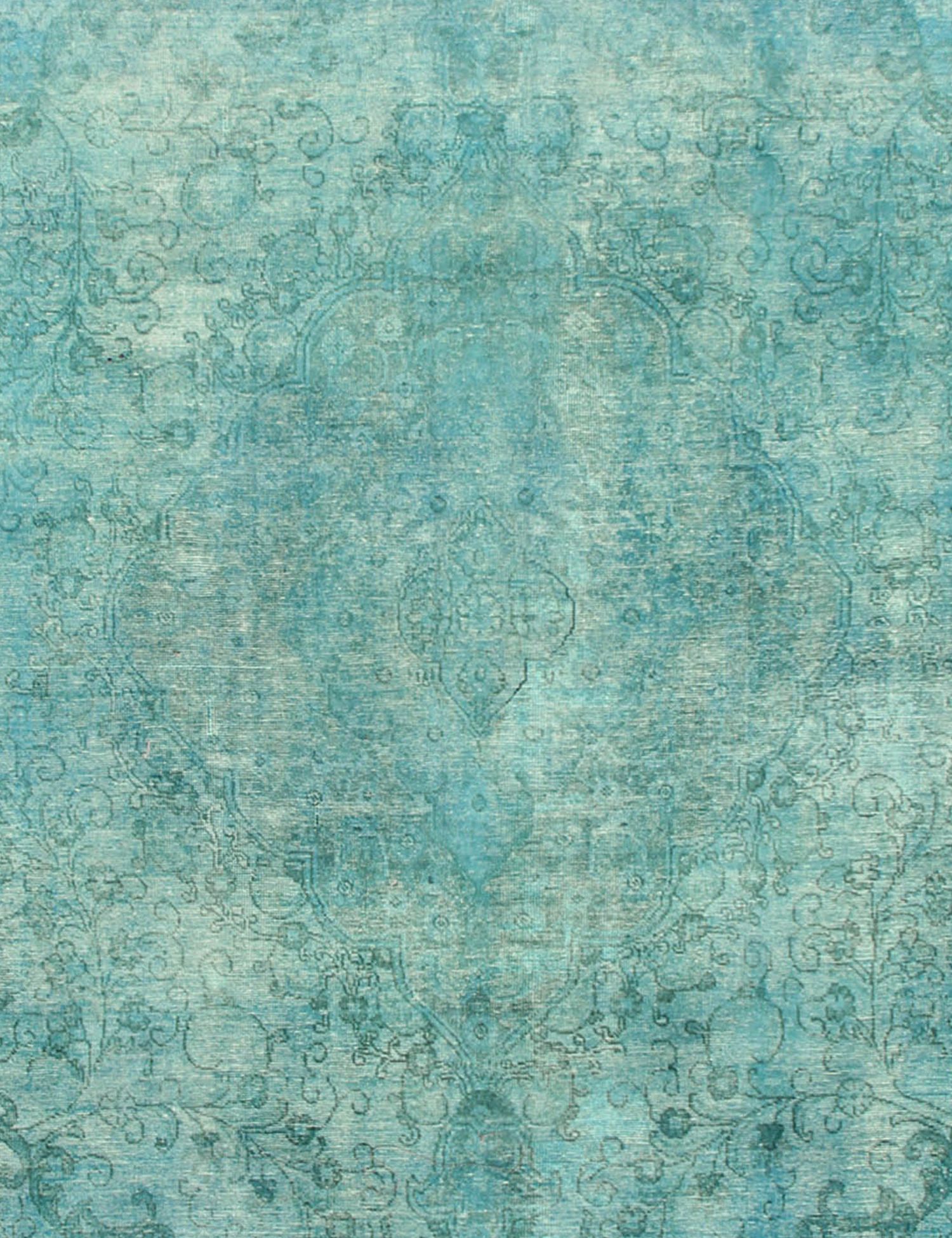 Rund  Vintage Teppich  türkis <br/>285 x 285 cm