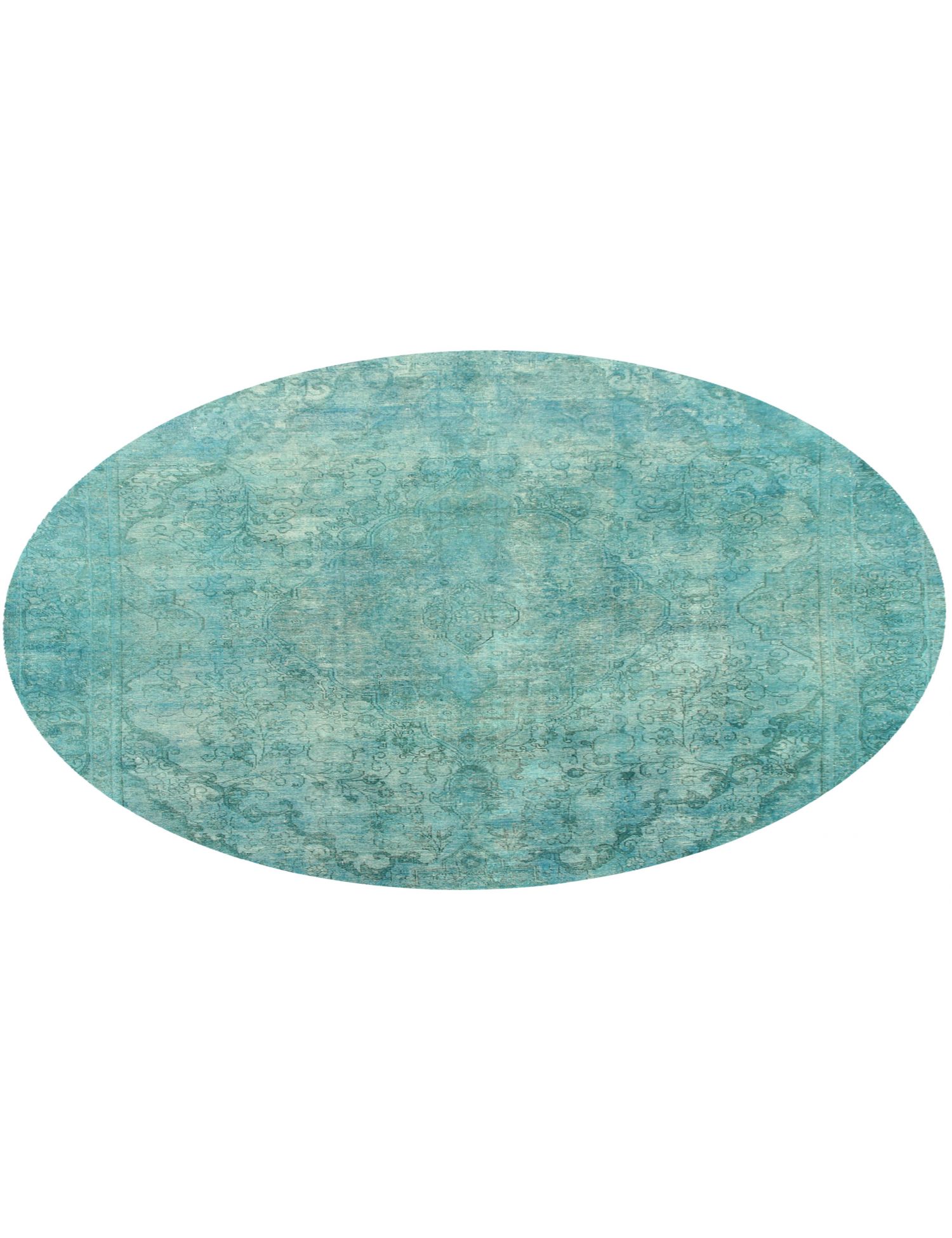 Tapis Persan vintage  turquoise <br/>285 x 285 cm