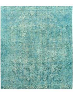 Tapis Persan vintage 340 x 285 turquoise