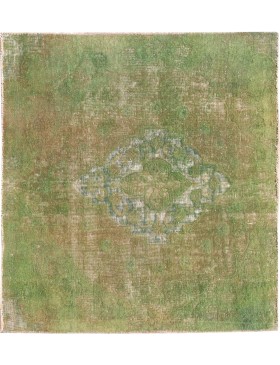 Grøn Persien Persisk Vintagetæppe  146 x 163 cm