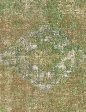 Grøn Persien Persisk Vintagetæppe  146 x 163 cm