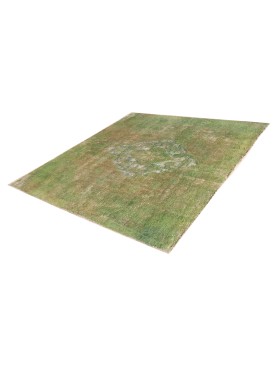 Grøn Persien Persisk Vintagetæppe  146 x 163 cm