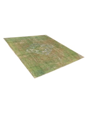 Grøn Persien Persisk Vintagetæppe  146 x 163 cm