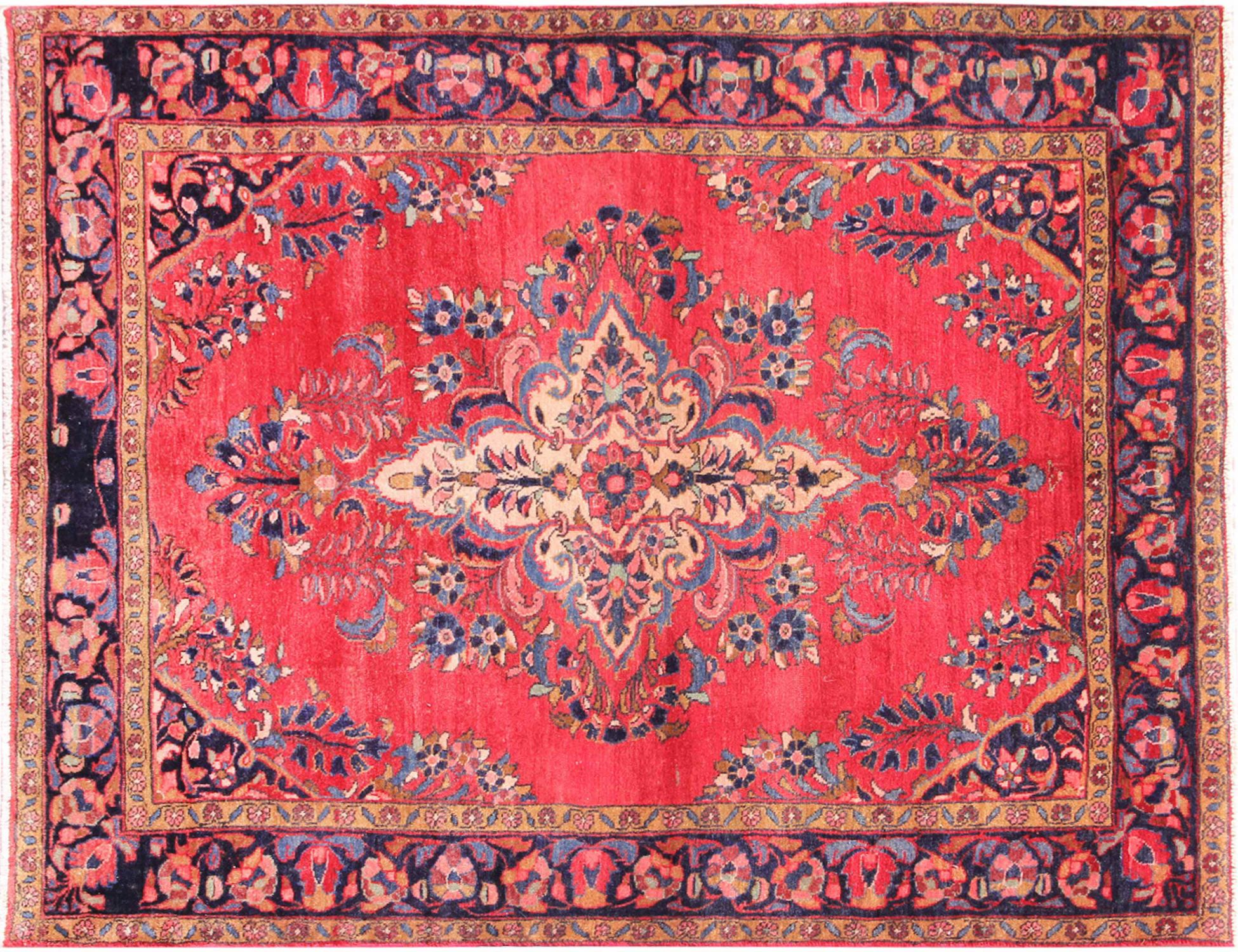 Hamadan Tappeto  rosso <br/>201 x 160 cm