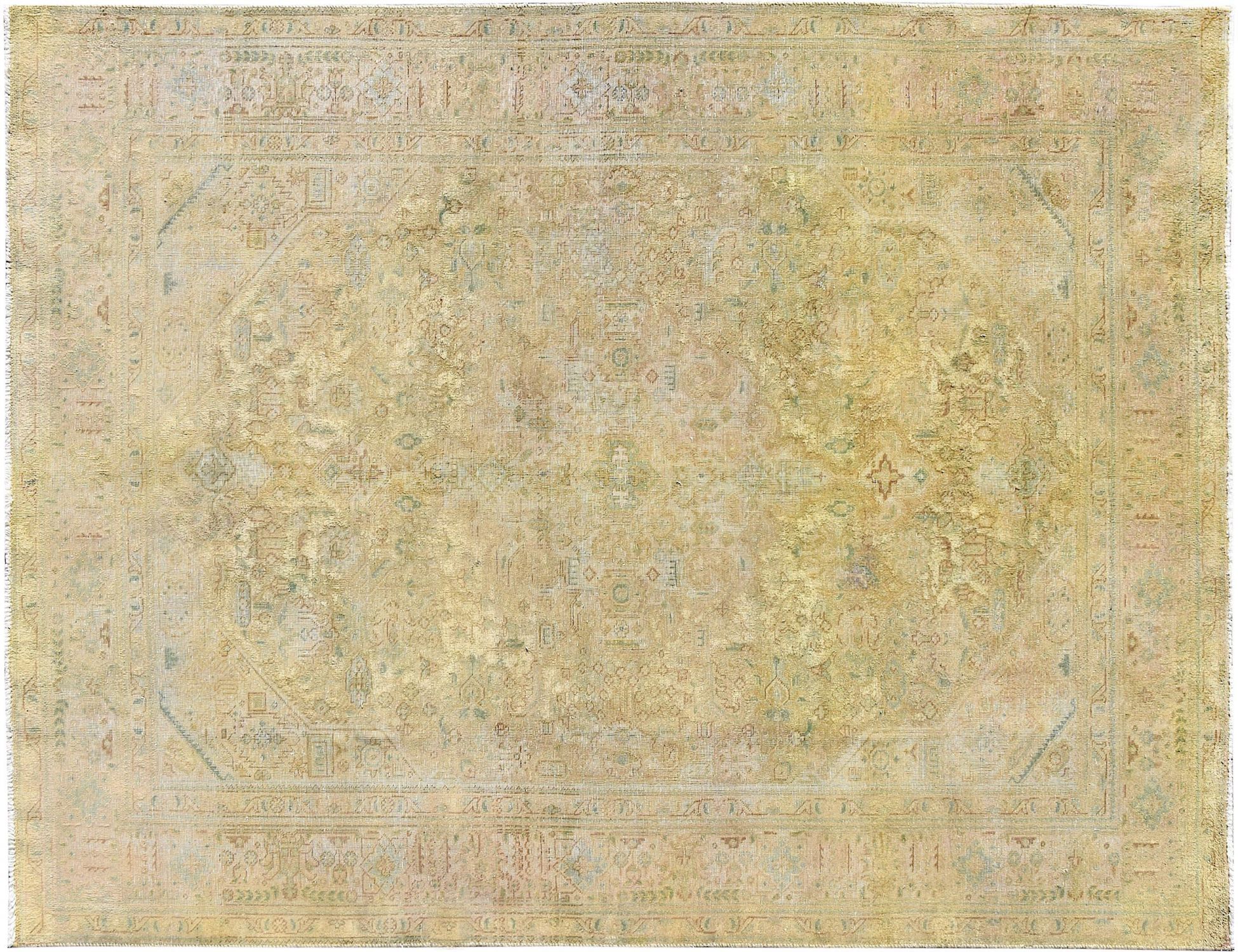 Persisk vintage teppe  gul <br/>310 x 200 cm