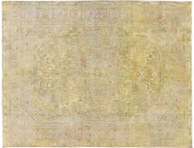 Yellow  Persia Persian Vintage Carpet  310 x 200 cm