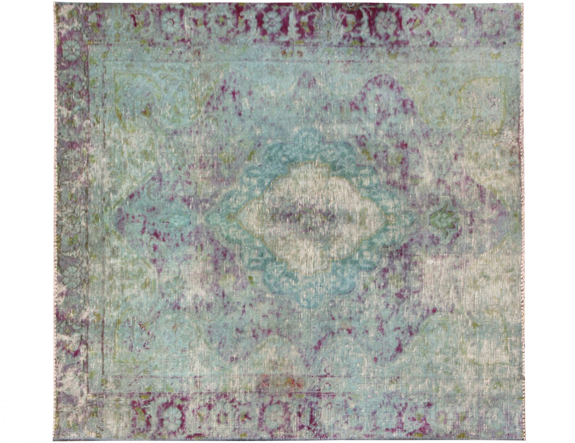 Tappeto vintage persiano  verde <br/>160 x 125 cm