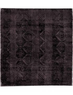 Alfombra persa vintage 117 x 118 negro
