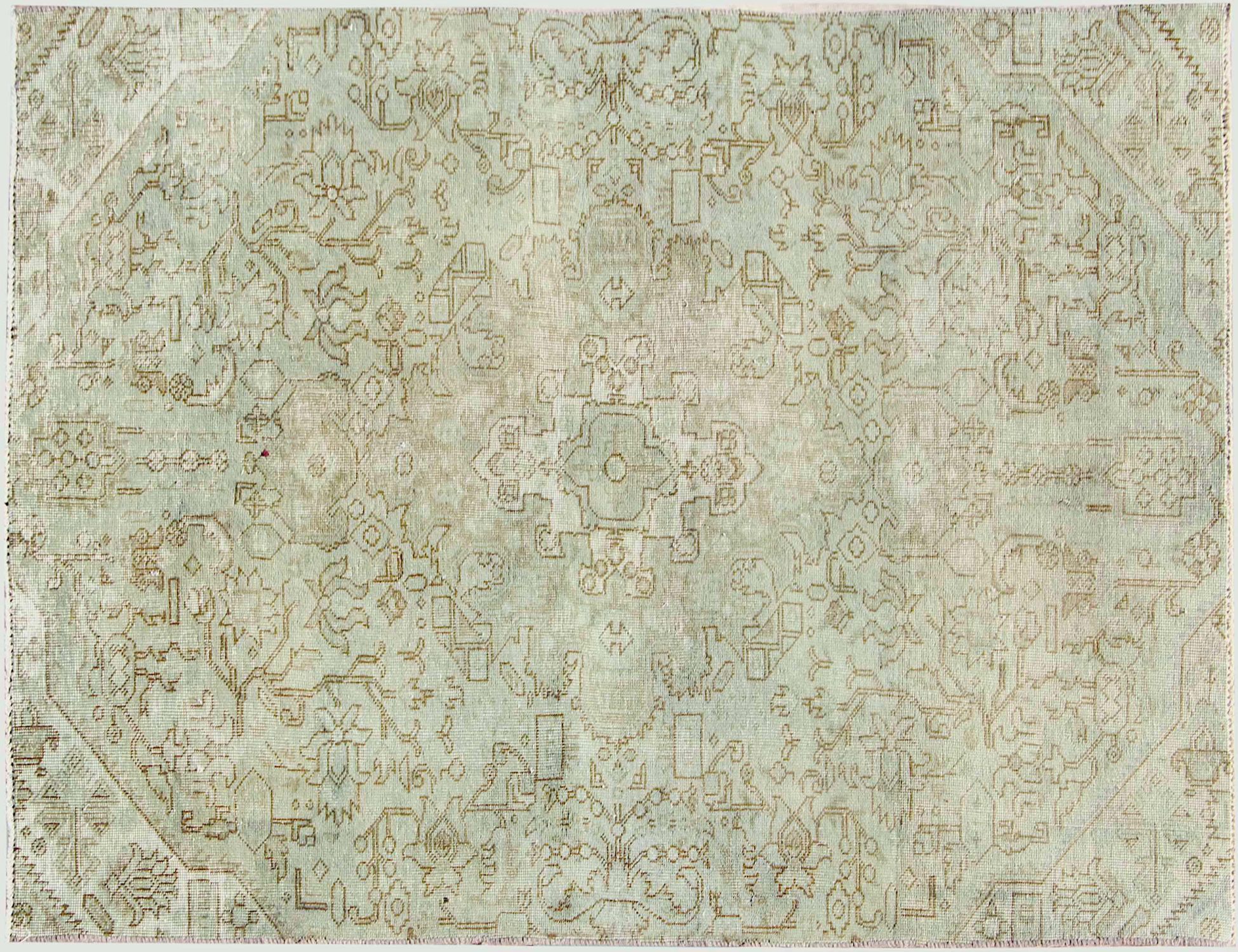 Tappeto vintage persiano  verde <br/>212 x 128 cm