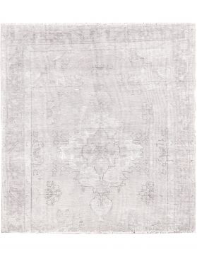 Persischer Vintage Teppich 145 x 138 grau