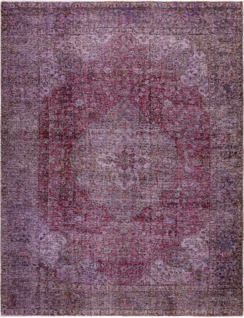 Lila Persien Vintage Teppich 284 x 201 cm