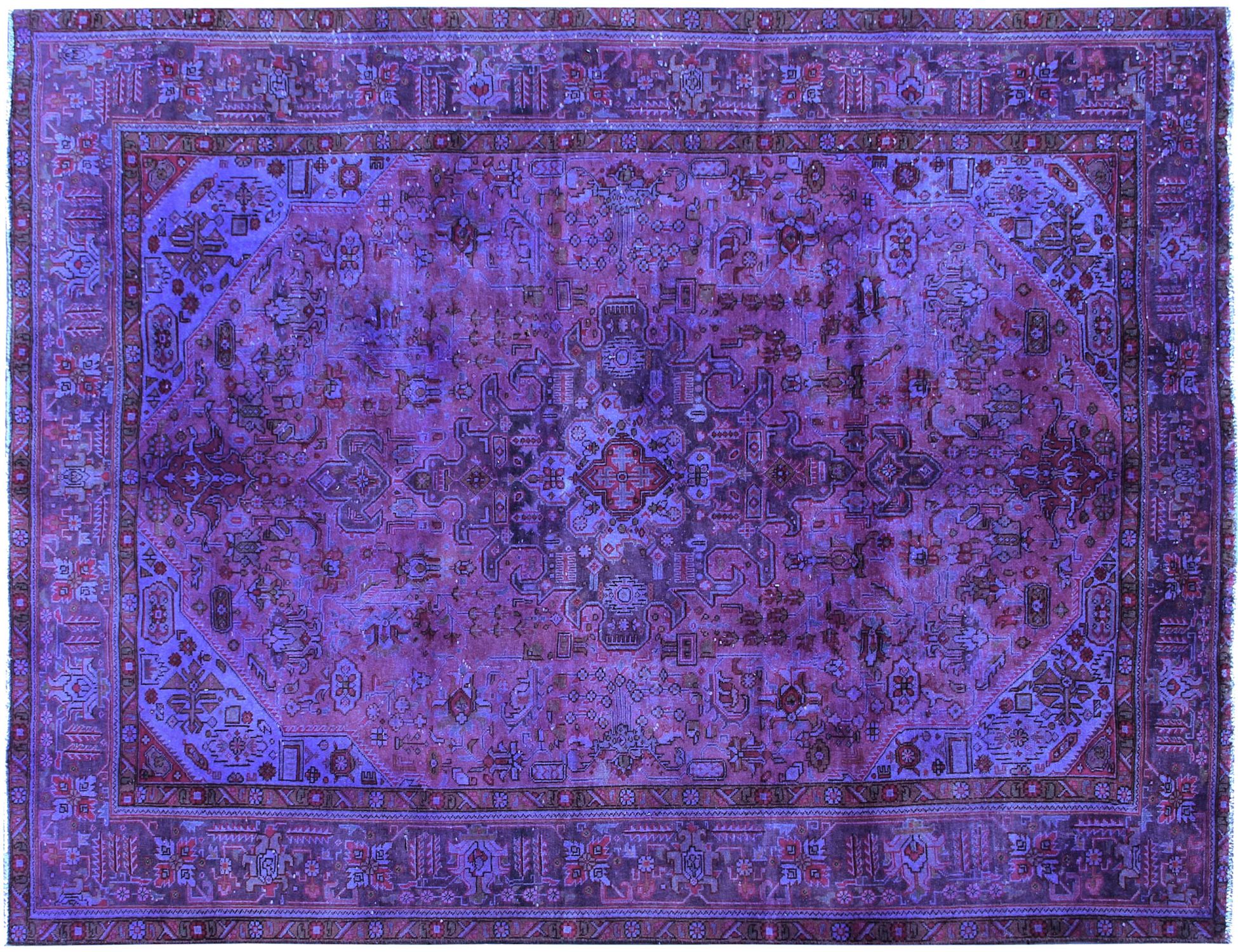 Tappeto vintage persiano  viola <br/>287 x 196 cm