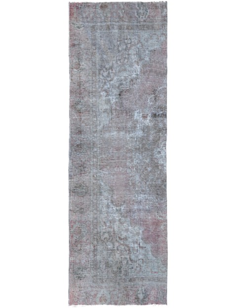 Grau Persien Vintage Teppich 343 x 120 cm