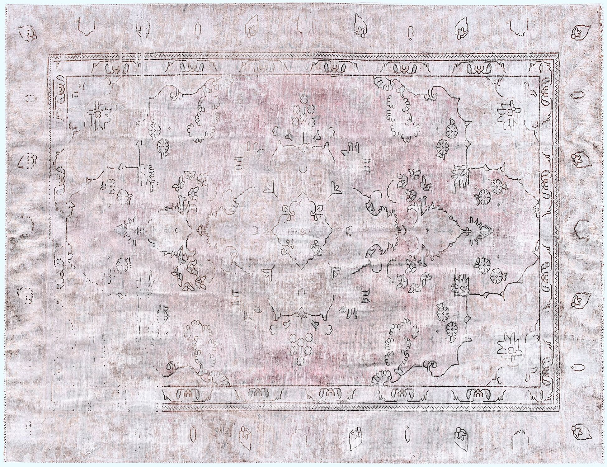 Persischer Vintage Teppich  beige <br/>270 x 180 cm