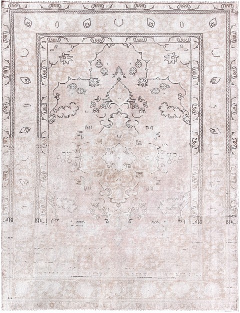 Beige Persien Persischer Vintage Teppich 280 x 195 cm